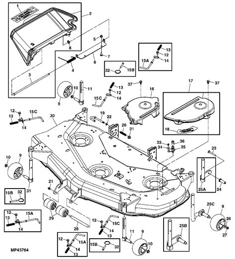 John Deere 48 Mower Deck Parts Diagram