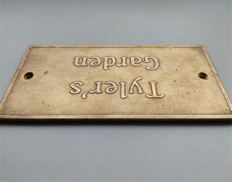 Custom Brass Name Plate Antique Signage Door Sign Home Etsy