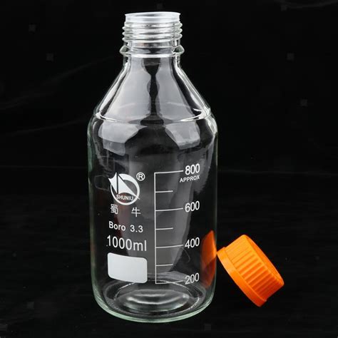 Scientific Laboratory Graduated Round Glass Reagent Bottles 100ml250ml