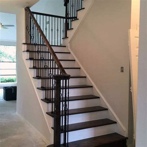 50 stair railing ideas to dress up your entryway. Top 70 Best Stair Railing Ideas - Indoor Staircase Designs