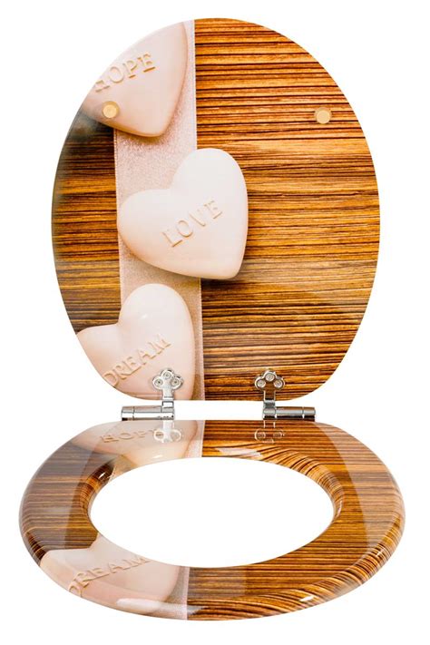 Kann man einen klodeckel selber bemalen? WC-Sitz mit Absenkautomatik | Holz (MDF) | Motiv: Herz