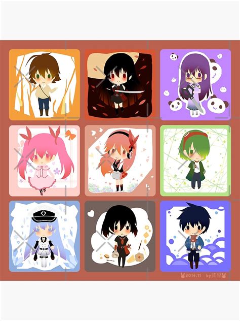 Akame Ga Kill All Characters Chibi Collage Akame Ga Kill Anime Manga