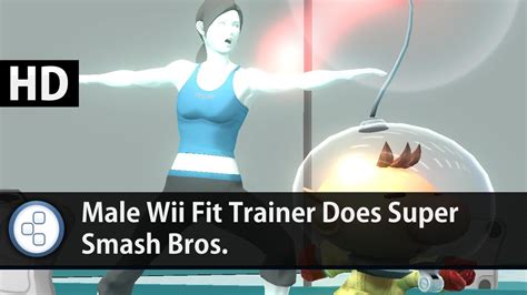 News Male Wii Fit Trainer Does Super Smash Bros Youtube