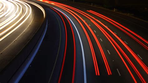 Wallpaper Road Light Abstract Motion Color Cars Night