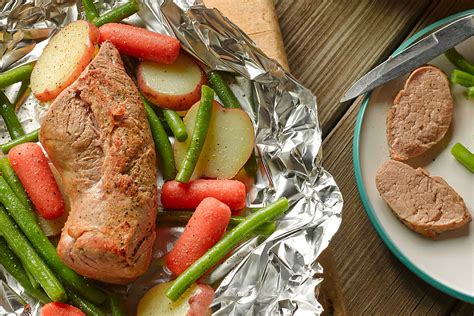 Cooking a pork tenderloin in the oven with foil is one of the easiest ways to prepare this savory meat and one of the best ways to get consistent as its name suggests, tenderloin is more tender than pork loin. ALCAN | Pork Tenderloin Foil Packet Recipe