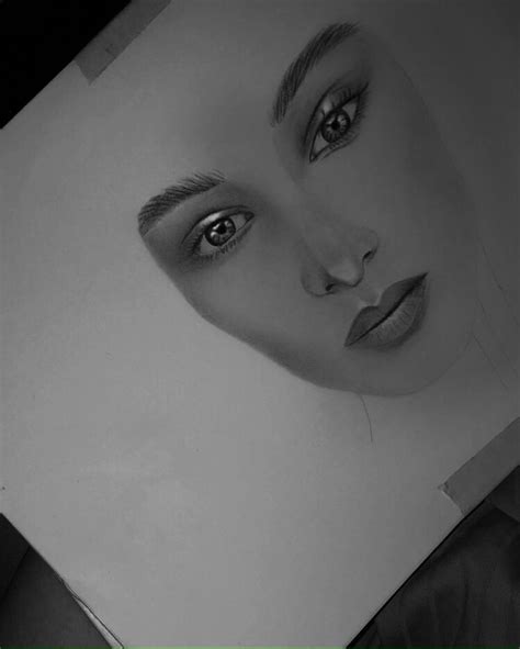 My Bella Hadid Portrait In Charcoal Starting To Progress Good 🌹