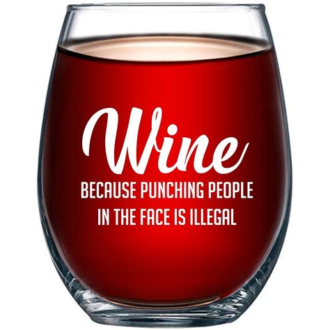 Funny Wine Glass