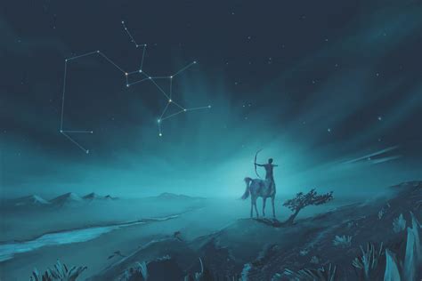 Sagittarius Constellation Painting Zodiac Set By Shootingstarlogbook