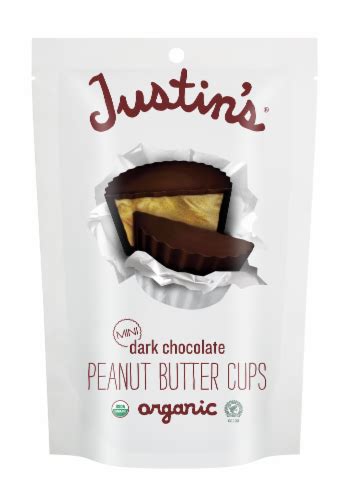 Justin S Organic Mini Dark Chocolate Peanut Butter Cups 4 7 Oz Foods Co