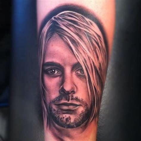 Affordably improve your space today with kurt cobain portrait posters. Best 80 Kurt Cobain Tattoos - NSF - Music Magazine