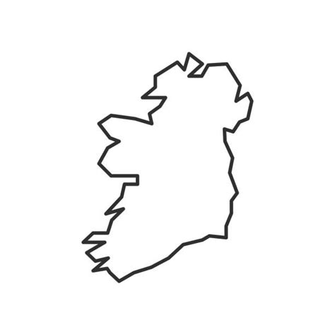 4000 Ireland Map Outline Stock Illustrations Royalty Free Vector