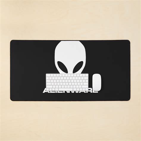 Alienware Dell Gaming Logo White Essential T Shirt Mouse Pad For Sale