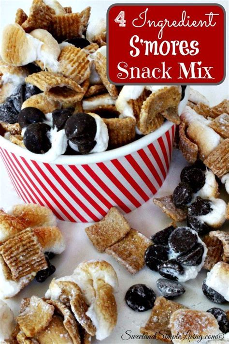 4 Ingredient S Mores Snack Mix Sweet And Simple Living