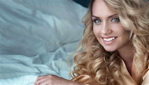 Naked Blonde Woman In Bed Stock Image Image Of Bare 66306421