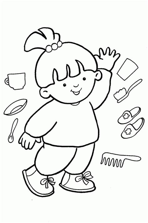 Coloring Page Of Boy Body Coloring Home