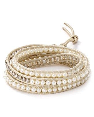 Chan Luu Five Wrap White Pearl Mix Bracelet Jewelry Accessories