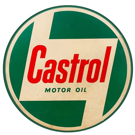Vintage Castrol Motor Oil Replica Aluminum Panel 1175 Round Sign