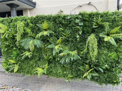 Artificial Green Walldense Foliage Panels For Living Walls Plant