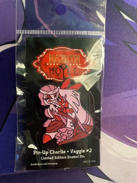 Vivziepop Pin Hazbin Hotel Pin Up Charlie And Vaggie Limited Edition Enamel Pin 2500 Picclick