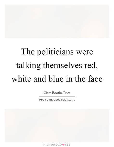 The Politicians Were Talking Themselves Red White And Blue In