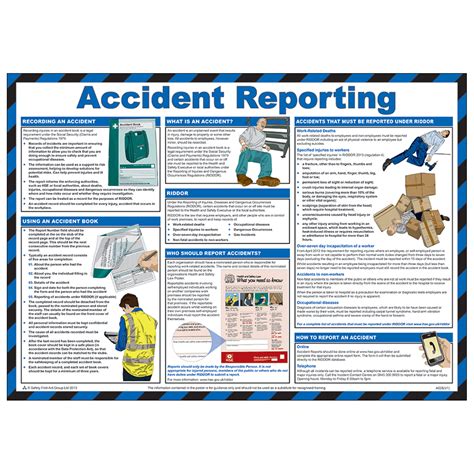 First Aid Poster Accident Reporting Poster Catersigns