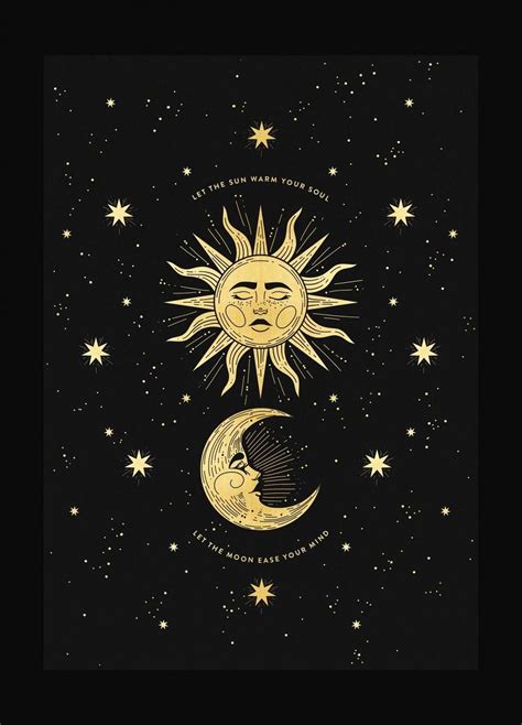 Artsise Aesthetic Sun And Moon Wallpaper