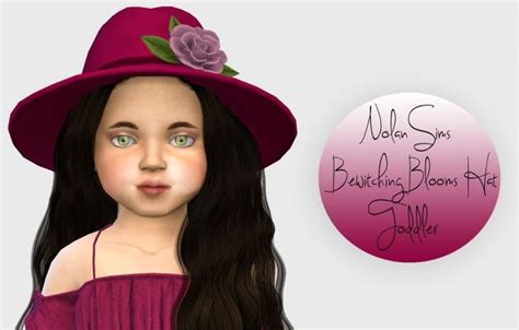 Nolan Sims Bewitching Blooms Hat Toddler Version At Simiracle Sims 4