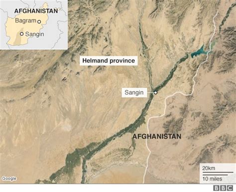 Afghanistan Taliban Militants Close To Capturing Sangin Bbc News