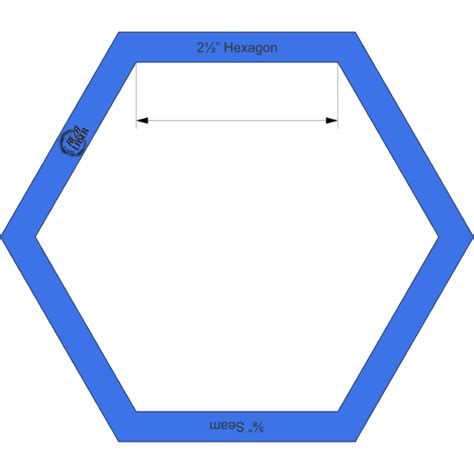 Hexagon 2 12 Inch Acrylic Template I Spy With 38 Inch Seam