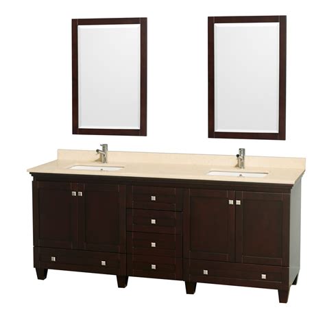 Made from solid birch wood, this 68 inch vanity has overall dimensions of 68w x 21d x 36h. 80 Inch Bathroom Vanity Ideas - HomesFeed
