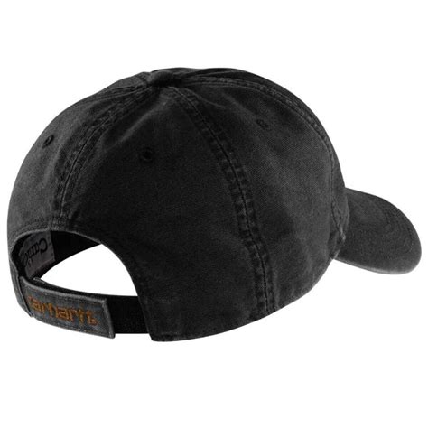 Carhartt Mens Odessa Adjustable Hat Black One Size Fits Most