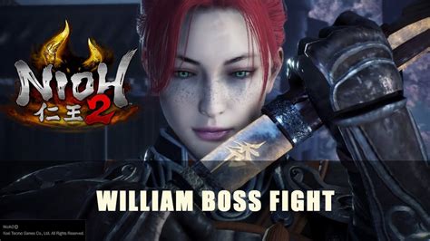 Nioh 2 William Boss Fight Youtube