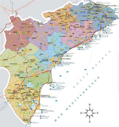 Zähler MasterStudium Lektion mapa de la provincia de alicante spontan