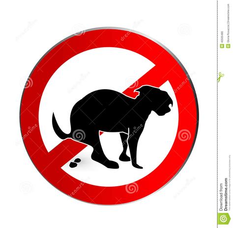 No Dog Poop Stock Vector Illustration Of Hygiene Green 40505480