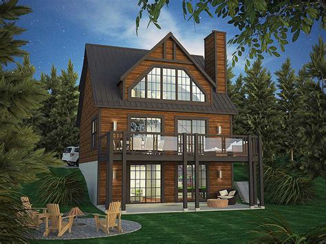 Vacation Home Plan With Incredible Rear Facing Views 90297pd