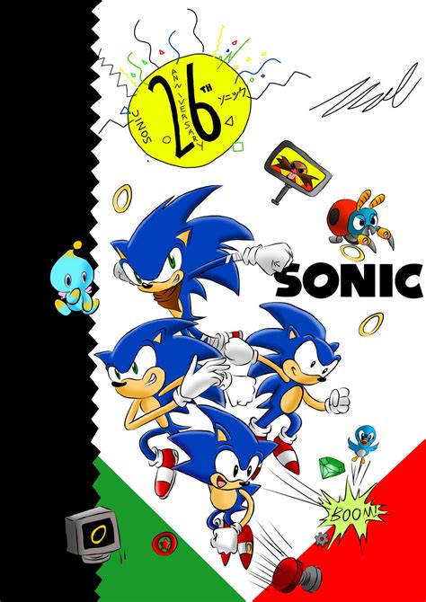 Happy 26th Anniversary Sonic The Hedgehog By Gamefreak2008 On Deviantart
