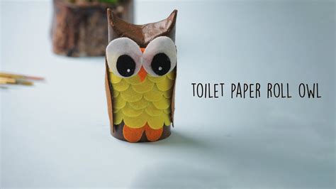 How To Make A Paper Owl Toilet Paper Roll Craft Ideas Youtube