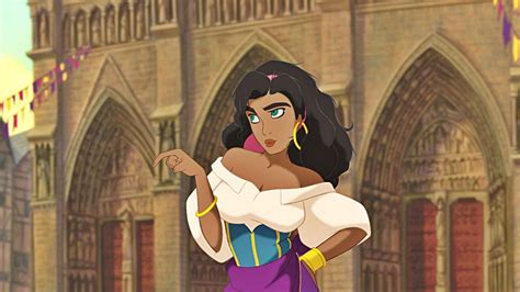 La perruque d Esmeralda dans le dessin animé Le bossu de notre dame Spotern