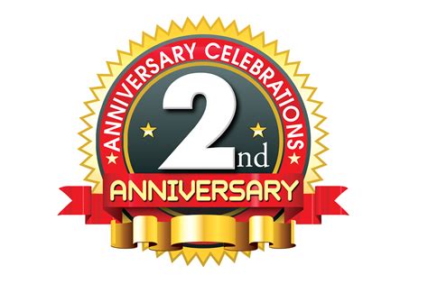 2nd Anniversary Logo Vector Template Free Downloads Naveengfx