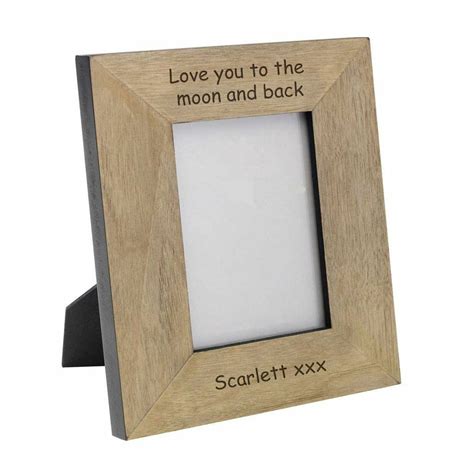 Personalised Wooden Photo Frame ~ Anniversary Ideas Uk