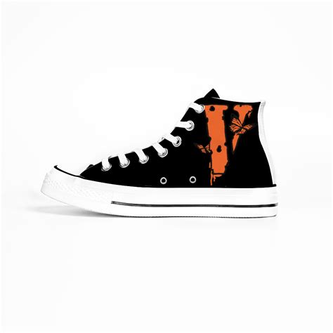 Juice Wrld 999 Butterfly Vlone High Top Slip On Canvas Sneakers