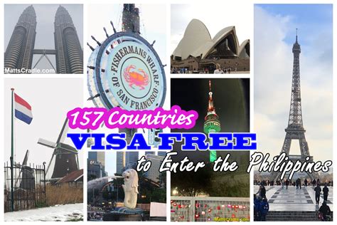 This type of visa can be applied by people who have a layover at the international airport of malaysia and has to board a connecting flight to reach his/ her. Philippines is Visa Free for Foreigners from these 157 ...