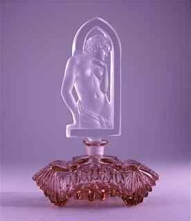 C Czech Perfume Bottle Nude In Arch Lot Antique Perfume