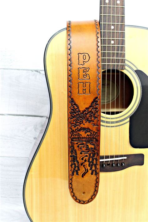 Buy Hand Crafted Custom Mountain Leather Guitar Strap Made To Order