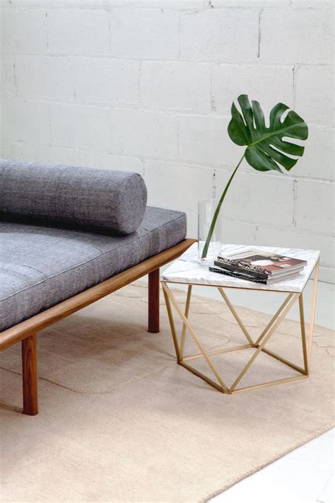3 out of 5 stars. Dusk Coffee Table, Large in Honed White Marble and Brushed ...