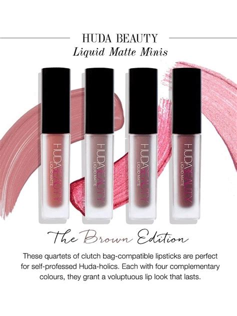 Huda Beauty Liquid Matte Minis Brown Edition Beautyspot Malaysia