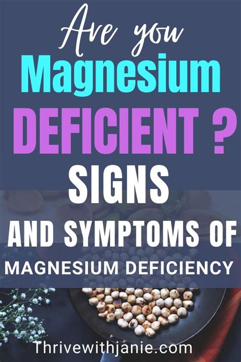 34 signs and symptoms of magnesium deficiency thrive with janie