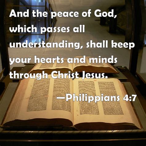Philippians 47 And The Peace Of God Which Passes All