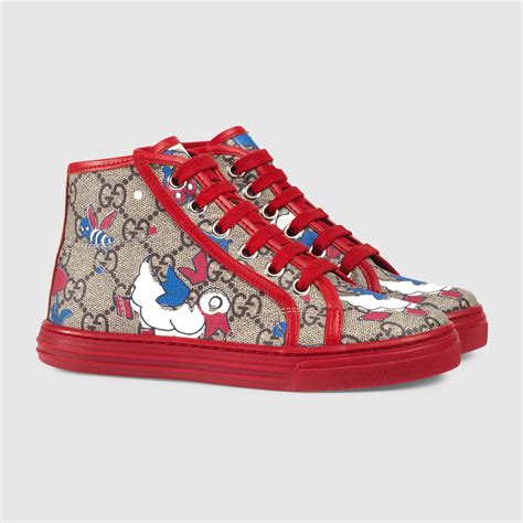 Childrens Gg Ducks High Top Sneaker Gucci Girls Sneakers And High