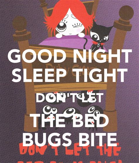 Good Night Sleep Tight Dont Let The Bed Bugs Bite Poster Crybabbee